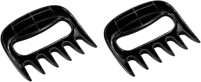Restaurantware Met Lux 4.5 x 4.1 Inch Meat Claws 2 Meat Shredders - Sharp Blades With Handle Black Plastic Bear Claws Durable For Shredding Pork Chicken or Turkey