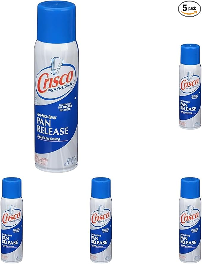 Crisco Professional No-Stick Cooking Spray, Cooking Pro, 17 Ounce (Pack of 5)