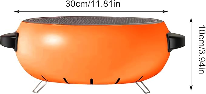 Barbecue Grill,Stainless Steel Heat-Resistant Outdoor Cooking Tool - BBQ Grill Charcoal | for Hiking Garden Balcony Backyard Patio Traveling Picnic Party