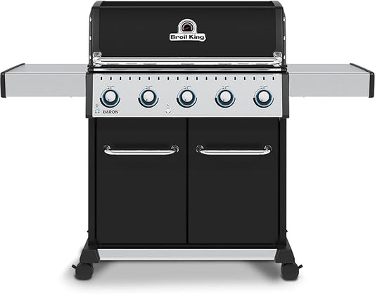 Broil King 876217 Baron 520 Pro, Natural Gas (NG), Stainless Steel, Black