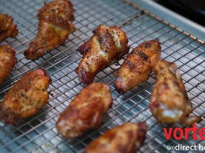 Vortex Small (in) Direct Cooking Charcoal Grill BBQ Accessory Cone 18.5 22.5 for Weber Smokey Mountain WSM Small - Stainless - Original - USA Made -Genuine SM Size