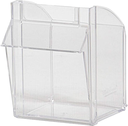 Akro-Mils TiltView Plastic Storage Cabinet with 5 Tilt Out Bins, Horizontal Plastic Parts Organizer, Teacher Toolbox, and Office Supply Organizer, 23-5/8" W x 6-1/2" H x 5-5/8" D, Stone