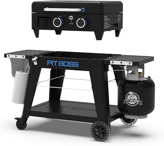PIT BOSS Ultimate PB2BGD2 Gas Griddle, 2 Burner, Black