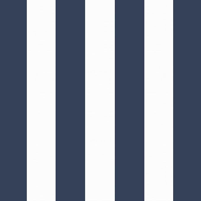 Arden Outdoor Chaise Cushion, 22x77, Blue Cabana Stripe | Lounge Cushion, Rain-Proof, Fade Resistant, Mold and Mildew Resistant