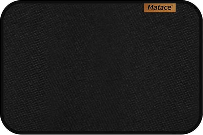 Matace 16x24 Fireproof Grease Mats for Under Tabletop Grill, Small Double-Sided Fire Retardant Silicone Mat, Kitchen Countertop Protector for Burner, Air Fryer, Oven, Microwave, Toaster, Black
