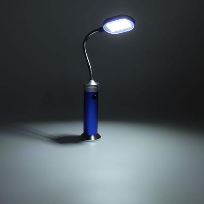 Barbecue Grill Light, Magnetic Gooseneck Lamp, Weather Resisting LED Outdoor Work Light for Fishing BBQ Cycling (Blue)