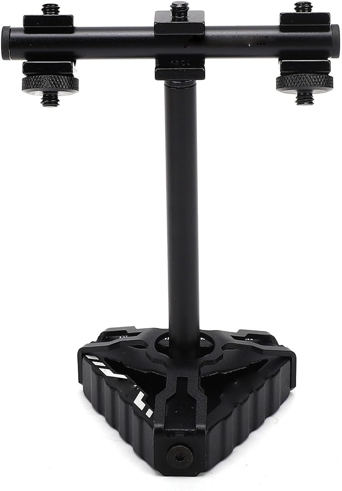 RiToEasysports Camping Light Stand Aluminum Alloy Portable Camping Lamp Holder Triangular Base Stable Setup for Tent Backyard BBQ Picnic Hiking