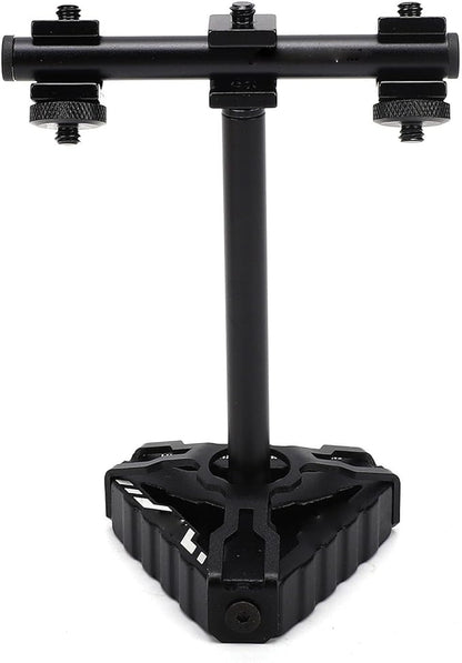 RiToEasysports Camping Light Stand Aluminum Alloy Portable Camping Lamp Holder Triangular Base Stable Setup for Tent Backyard BBQ Picnic Hiking