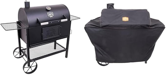 Oklahoma Joe's® Judge Charcoal Grill - 19302087 & Judge Charcoal Smoker Cover, Black