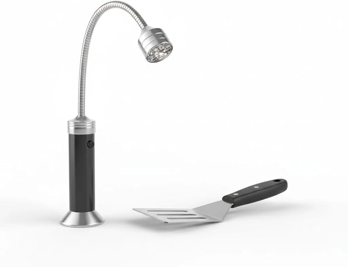 BBQ Light with 9 LEDs, 360° Flexible Gooseneck, Attachment Force Base, Includes Portable Case, for Grilling, Camping, Repairing, 7.1 X 4.7 X 1.8 in