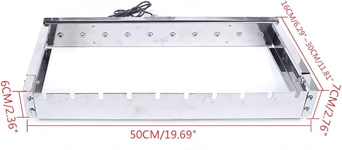 Electric Kabob Skewers Set,Stainless Steel Portable Outdoor Grill,Automatic Rolling Picnic Grill Barbecue Accessories Charcoal Grill for Camping,Beach and Backyard BBQs