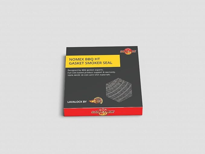 Grey Lavalock Gasket High Temp BBQ Smoker Grill Self Stick 1" x 1/4" x 15'