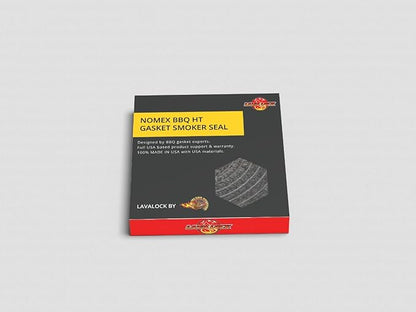 Grey Lavalock Gasket High Temp BBQ Smoker Grill Self Stick 1" x 1/4" x 15'