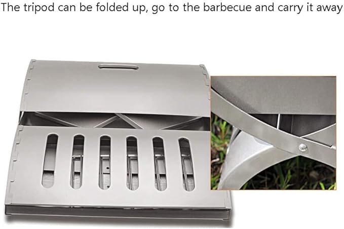 IRYZE Portable Charcoal Grill Portable Charcoal Grill Tabletop BBQ Grill Folding Small Barbecue Grill for Outdoor Grilling Camping BBQ Grill for Outdoor