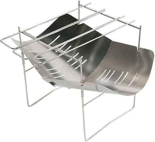 Portable Charcoal Grill for Camping BBQ Grills Outdoor Barbecue Grill Mini Stainless Steel Folding Cooking Rack Camping Grill Travel Charcoal Grills BBQ,A-1