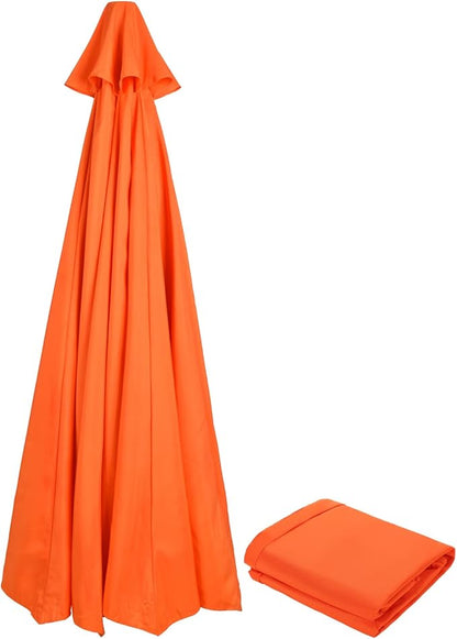 10 FT 6/8 Rib Umbrella Canopy Replacement Outdoor Market Patio Table Umbrella Strong and Thicck Canopy Cover for Backyard Garden Courtyard Swimming Pool Lawn (Canopy ONLY)
