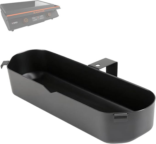Grease Cup for Blackstone 22 Inch Electric Griddle, Grease Catcher Drip Pan Replacement for Blackstone 17" & 22" E-Series Griddle Models 8001, 8003, 8000, 8005, Heavy Duty Oil Grease Collection Tray