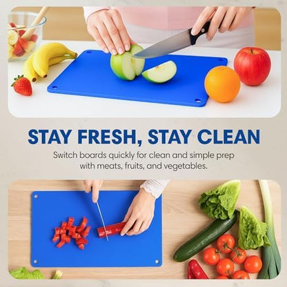 Large Cutting Board - XL Deluxe Meal Prep System with Meat Thermometer, Juice Groove, Spikes, Drip Tray & Removable BPA Free Cutting Board - Patented Multi-Feature Design Carving Board - Kitchen Gifts
