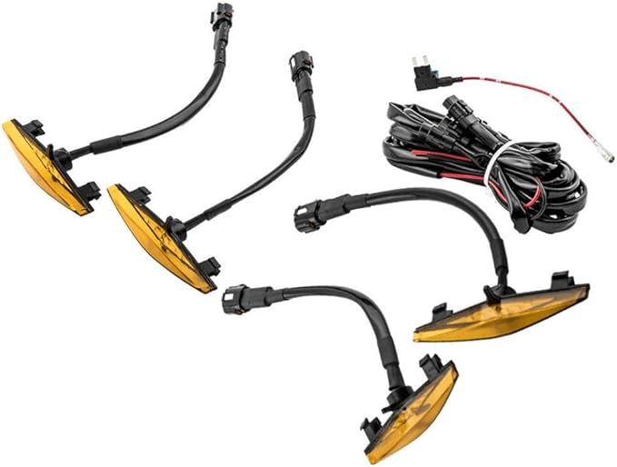 LED Amber Lights Compatible With 4Runner TRD Pro Grille 2014-Up SR5 Set Of 6