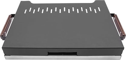 15.75 x 8.27In BBQ Charcoal Grill, Folding Camping Grill, with Anti-scald Handles, One-piece Windbreak Cover, Outdoor for Camping(Black+Silver)