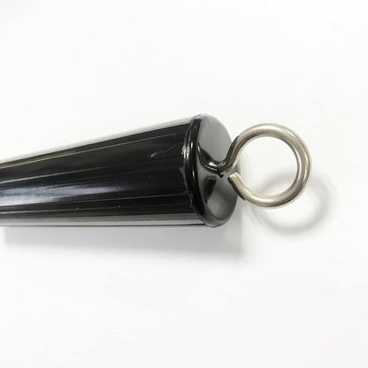 Premium Insulated Grill Rotisserie Spit Rod Handle with Ring, Thread Size M8, Fits: 5/16" 8mm Square Spit Rod