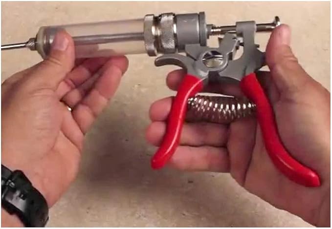 SpitJack Magnum Meat Injector Gun, Made in USA, 50ml BBQ Marinade Injector with 2 Stainless Steel Needles for Brisket, Pork Butt, Turkey and Smoked Meat