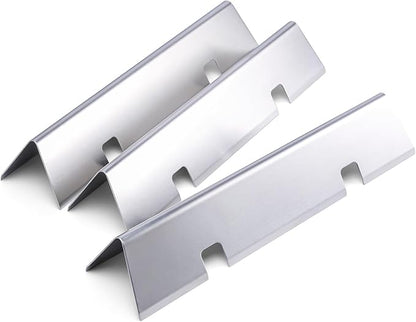 Uniflasy 7635 15.3 inch Flavorizer Bars for Weber Spirit I&II 200 Series, Spirit E210 S210 E220 S220 Gas Grills with Front Control Knobs, Weber GS4 Grill Parts, 16GA Stainless Steel Grill Heat Plates