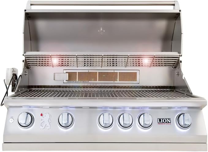 Lion L90000 40-Inch Built-in Propane Gas Grill with Rear Infrared Burner
