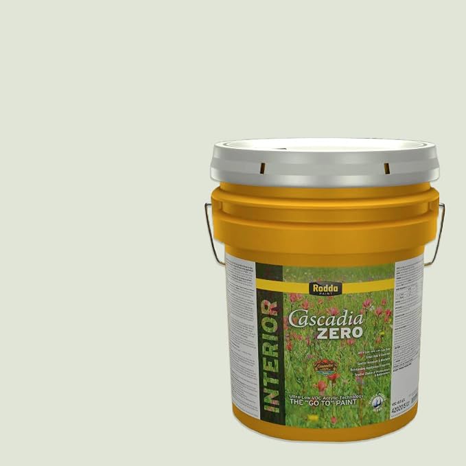 Rodda Paint CASCADIA ZERO Interior Satin Paint & Primer in One, 5-Gallon, Grassy Glade