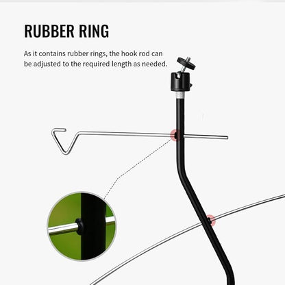 Portables Camping Light Poles Regulable Fishing Hanging Light Fixing Stand for Outdoor BBQ Fishing Trip