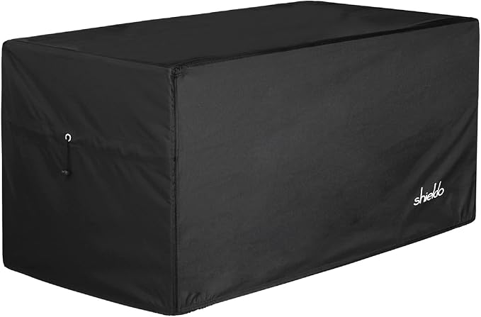 Deck Box Cover, Waterproof 600D Oxford, 63 x 30 x 28 in | Heavy-Duty 600D Fabric, Waterproof Protection, UV Resistant, Outdoor Storage Cover, Waterproof Outdoor Furniture Covers