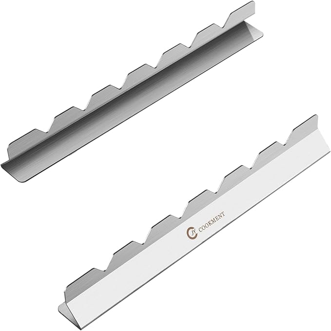 Kabob Skewers Stainless Steel Long BBQ Barbecue Skewers, Flat Metal Kebob | BBQ Sticks Wide Reusable Grilling Skewers for Meat Chicken,Set of 9 Including 2 barbeecue rack with Storage Bag