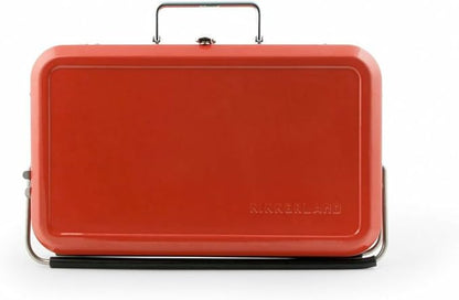 Kikkerland BQ01-RD Portable BBQ Suitcase, Red
