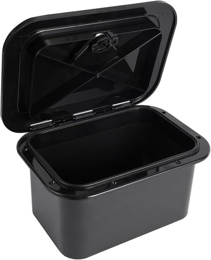 Marine Deck Access Hatch 10.63"×14.76" White/Black Rectangle Boat Hatch & Lid,Boat Deck Hatch Lids