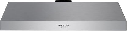 COSMO UC36 36 in. Haven Collection 380 CFM Ducted Under Cabinet Range Hood, LED Lights, Button Controls, Stainless Steel