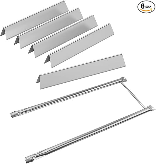 SafBbcue 7534 Grill Replacement Parts Kits for Weber Genesis Silver A Spirit 200,Spirit 500/520/530/500 LX Series Gas Grills with Side Mounted Control Panels, Flavorizer Bars & 7507 Burner Tubes