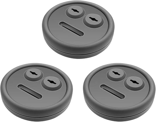 3 Pack Meat Thermometer Probe Grommet for Grill, Replacement for Weber 85037 Smokey Mountain Cookers Accessories, and Other Grills Probes Port
