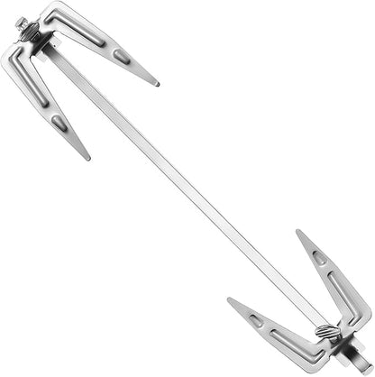 Frcolor Stainless Steel Air Fryer Fork Universal Roast Chicken Fork Fish Grilling Rotisserie Meat Air Fryer Accessories for Bbq Home Kitchen Outdoor 9.8inx1.9in