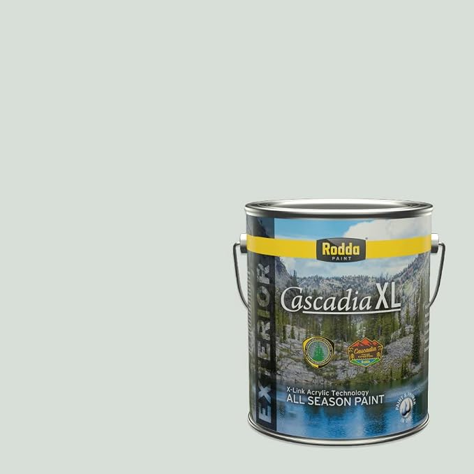 Rodda Paint CASCADIA XL Exterior Velvet Paint & Primer in One, 1-Gallon, Calm Breeze