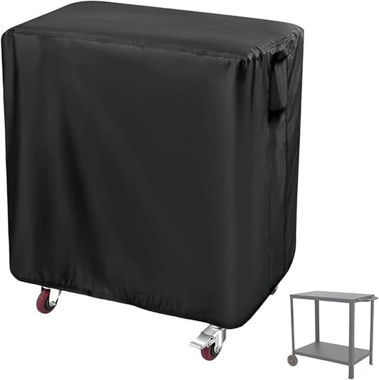 Prep Table Cover for Keter Unity Small Portable Table, 33inch Outdoor BBQ Cart Buffet Grill Table Cover Bar Tool Cart Cooler Covers Waterproof - 33"Lx24"Wx32"H