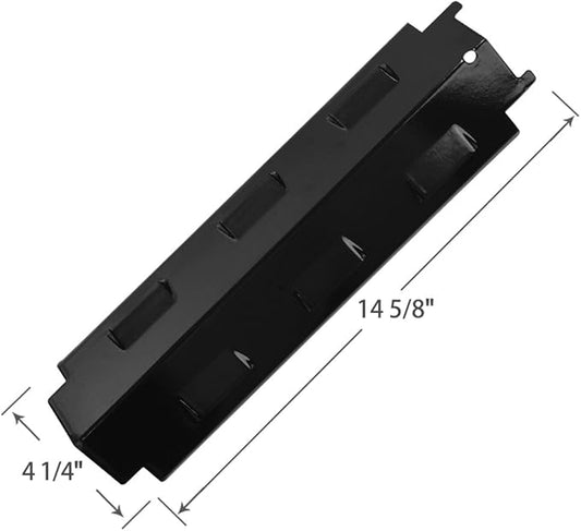 SHINESTAR Gas Grill Replacement Parts for Charbroil, Savor Pro, Thermos, Porcelain Steel Heat Plates, 14 5/8" x 4 1/4", 4-Pack