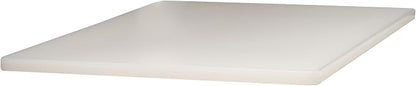 Winco 12" x 18" White Heavy-Duty Plastic Cutting Board (Set of 6) | Dishwasher safe, Stain resistant, Minimizes dulling, Great for Charcuterie, Cheese, Appetizers and Buffet Displays
