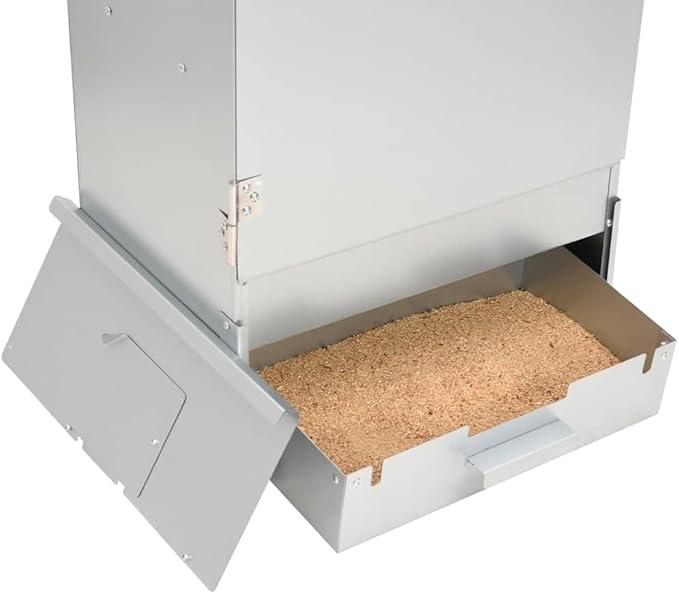 Outdoor BBQ Oven Smoker with Prep Table, Galvanized Steel Vertical Smoking Grill with Thermometer, Glass Window, Storage Shelves, and Wood Chips, 43.3 Inch Tall