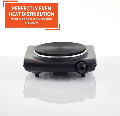 IMUSA Single Electric Hot Plate, Black (Pack of 3)