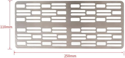 Outdoor Camping Stove Grill Plate Grill Net Charcoal Barbecue Plate for Bbq/D/250 * 110 * 2Mm (D 250 * 110 * 2Mm)