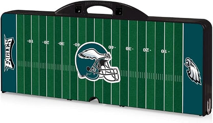 Picnic TIME NFL Football Field Folding Picnic Table, Camping Table, Outdoor Table with Umbrella Hole