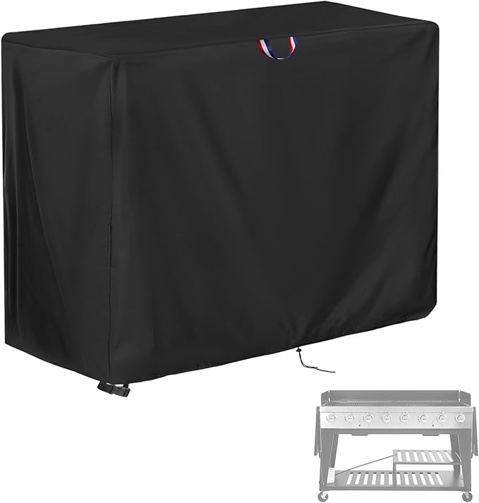 58 inch Grill Cover for Royal-Gourme-t 8-Burner Gas Grill, Flat Top Grill Cover, Waterproof BBQ Cover for Outdoor Liquid Propane Griddle Cover - 58" x 26" x 38"