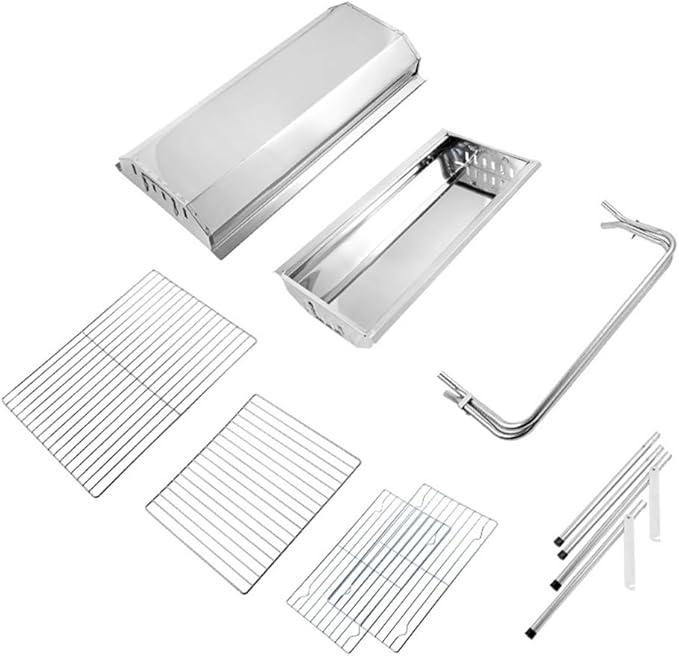 Portable Charcoal Grill for Camping BBQ Grills Outdoor Barbecue Grill Stainless Steel Charcoal Grills BBQ Grill Lightweight Easy Carry Camping Grill Outdoor Grill,917 * 590 * 700Mm-D
