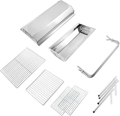 Portable Charcoal Grill for Camping BBQ Grills Outdoor Barbecue Grill Stainless Steel Charcoal Grills BBQ Grill Lightweight Easy Carry Camping Grill Outdoor Grill,917 * 590 * 700Mm-D