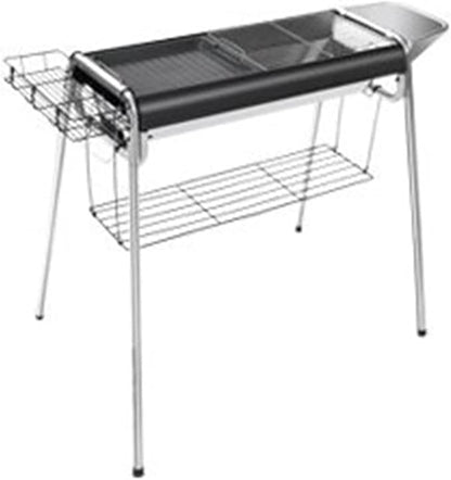 Portable Charcoal Grill for Camping BBQ Grills, Outdoor Barbecue Grill with Thickened Stainless Steel Fire Rod, Foldable & Removable Rack for Smoking and Grilling, A-1